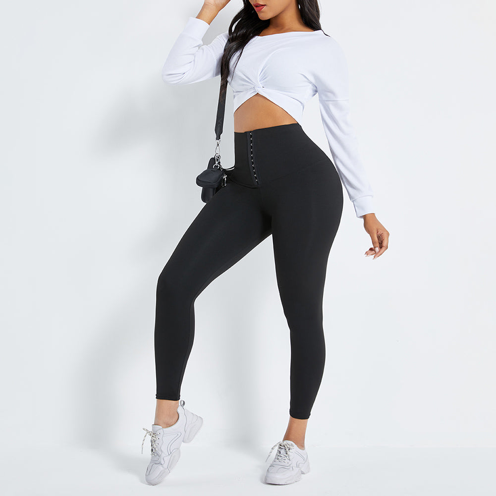 High waist shapewear leggings 3hooks – WrapAndTuck