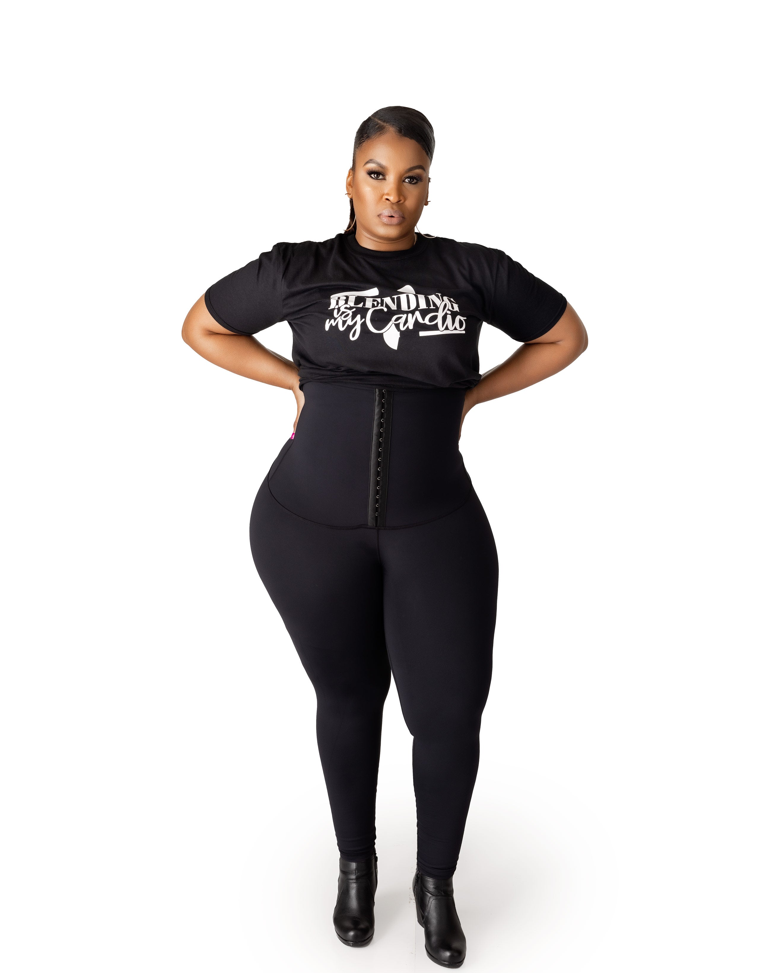 High Waist Leggings | 3 Hook Closure